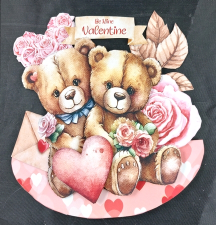 Be My Teddy Bear 1 Rocker Card by Linda Short