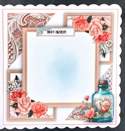 rose heart bottle by Linda Short