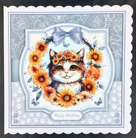 FLOWER CATS set 2 by Linda Short