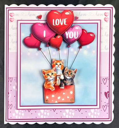 LOVE CATS BALLOON by Linda Short