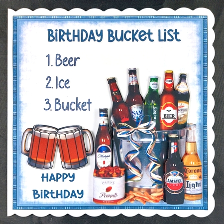 Birthday bucket list for the guys 7x7 & A5 mini kit by Linda Short