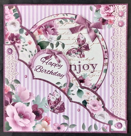 Ornate Double Pocket Card by Linda Short