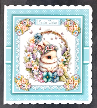 Cute Easter Bunny - Card One by Linda Short