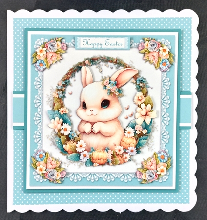 Cute Easter Bunny - Card Two by Linda Short