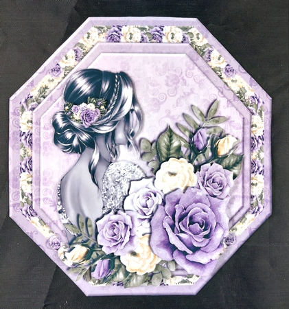 Octagon Beautiful lady Mini Kit by Linda Short