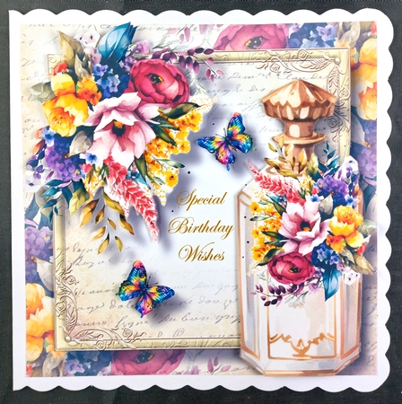 Beautiful Vintage Perfume Bottle 2 8x8 by Linda Short