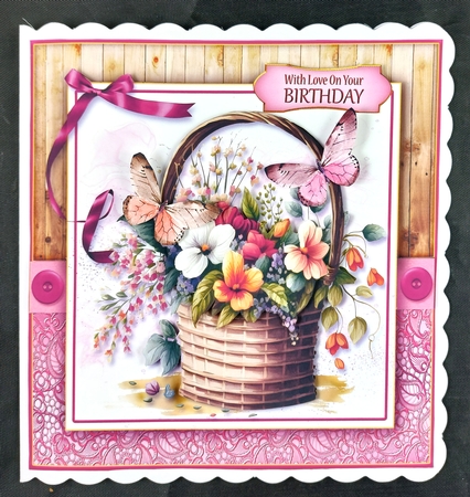 Flower Baskets & Butterflies Kit-3 by Linda Short