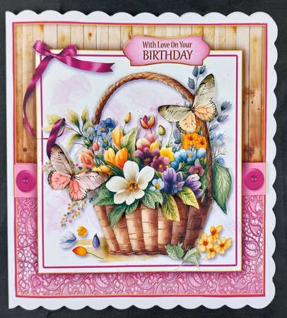 Flower Baskets & Butterflies Kit-7 by Linda Short