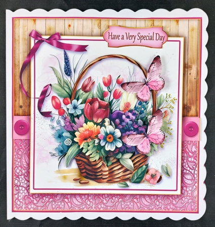 Flower Baskets & Butterflies Kit-9 by Linda Short