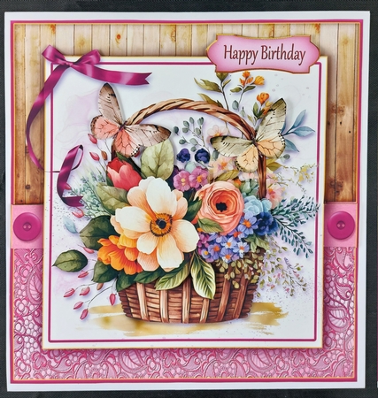 Flower Baskets & Butterflies Kit-10 by Linda Short