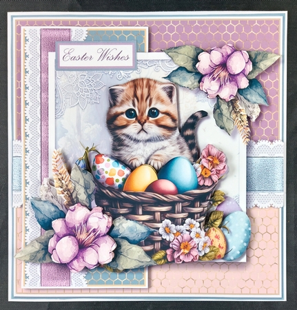 Easter Cat one  by Linda Short