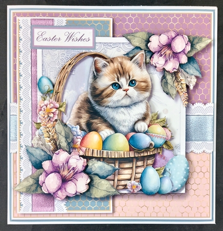 Easter Cat two by Linda Short