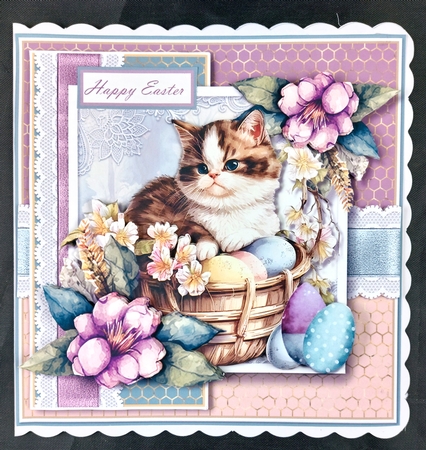 easter cat three  by Linda Short