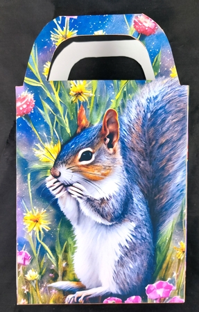 Squirrel gift bag 1 by Linda Short