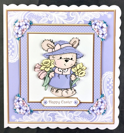 Cute Bunny Easter Topper by Linda Short