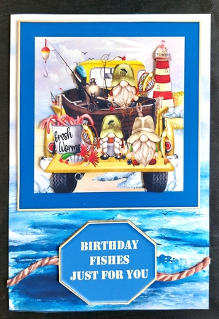 Fisherman cut and fold card 7 by Linda Short