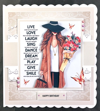 Lovely Lady Birthday by Linda Short