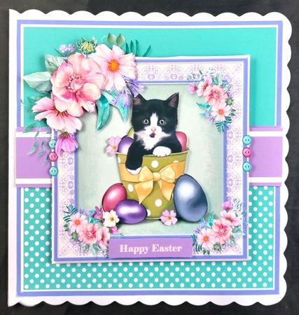Cute Easter Kitten by Linda Short