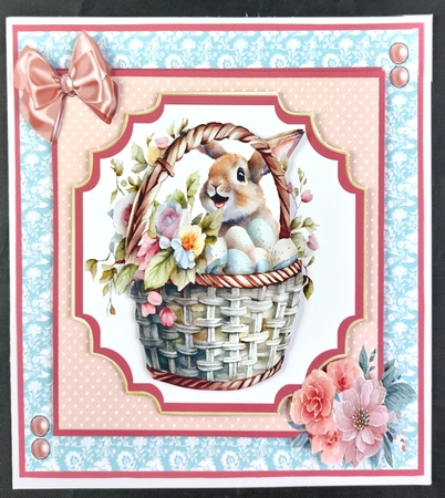 Easter Bunny Basket 7x7 by Linda Short