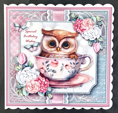 Just an Owl and her Tea KIT-five  by Linda Short
