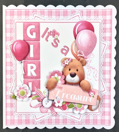 7x7 Its a girl mini kit by Linda Short
