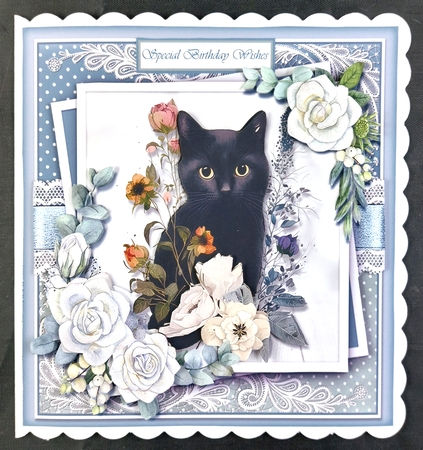 Just a gorgeou black cats KIT- TWO  by Linda Short