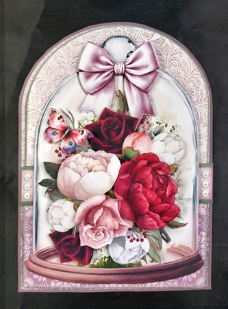 Floral Bell Jar 03 5x7 Shaped Mini Page Kit by Linda Short