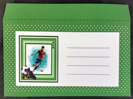 The Footballer (7x7 inch square card kit) by Linda Short