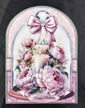 Candle Bell Jar 5x7 Shaped Mini Page Ki by Linda Short