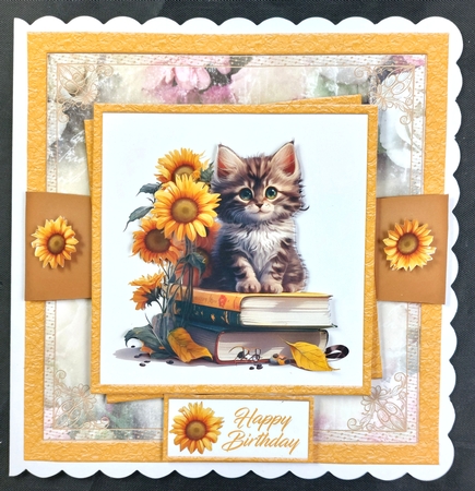 Books Cat & Flowers 02 by Linda Short