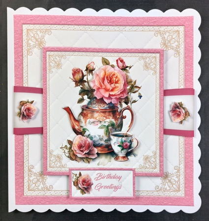 Teapot & Roses  by Linda Short