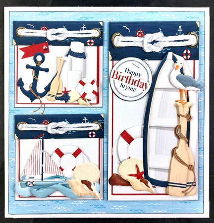 8x8 Sailing dad fathers day or birthday mini kit by Linda Short