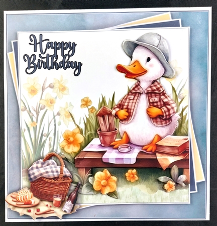 Ducks Picnic Mini Kit #2   **Includes card front with no text or decoupage**   by Linda Short