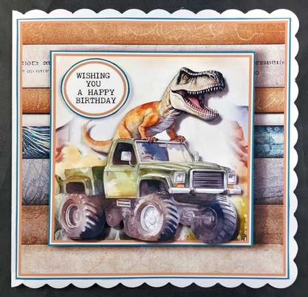 Dino Birthday Complete topper kit  by Linda Short