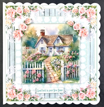 Country Cottages 7x7ins x 6 Topper Kit 2 by Linda Short