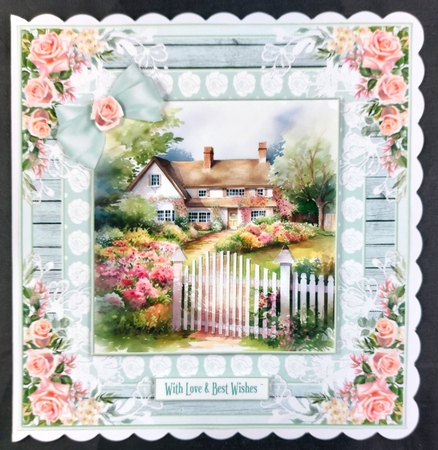 Country Cottages 7x7ins x 6 Topper Kit 2 by Linda Short