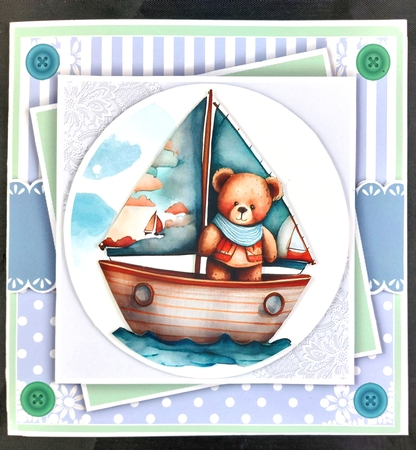 Teddy Toppers 5 Card Collection Set 2 by Linda Short