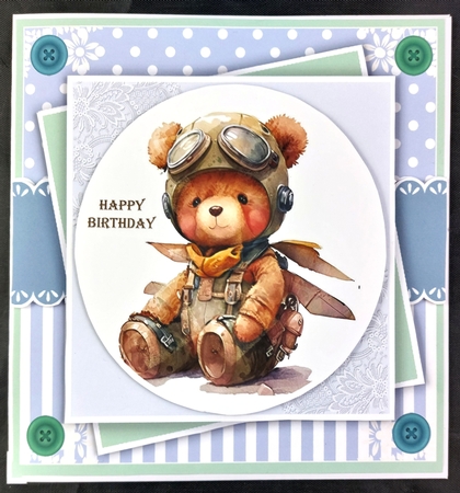 Teddy Toppers 5 Card Collection Set 2 by Linda Short