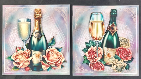 Champagne And Roses Mini Page Kit by Linda Short