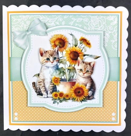 SUNFLOWER CATS by Linda Short
