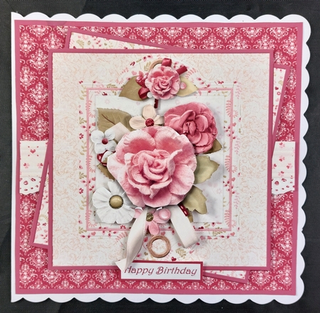Romance rose 7x7 by Linda Short