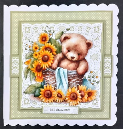Cute Teddy Bear Topper by Linda Short