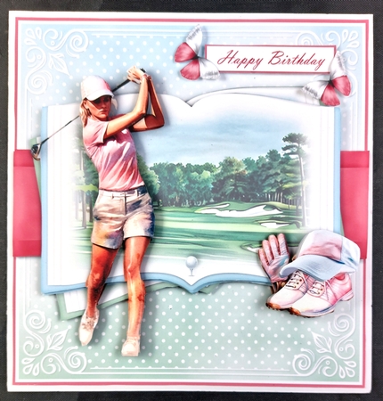 Lady Golfer Open Book by Linda Short