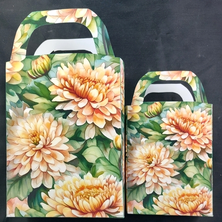 Chrysanthemums gift bag 4 by Linda Short