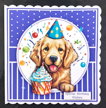 PUPPY WITH A CUPCAKE by Linda Short