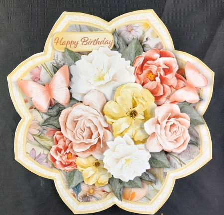Sunny Flowers - Petal Shaped Card Mini Kit by Linda Short