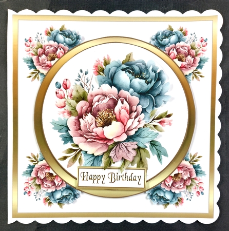 SC Blue & pink peonies by Linda Short