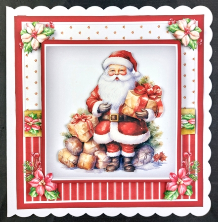 8x8 Mini Kit Santas Christmas Presents by Linda Short