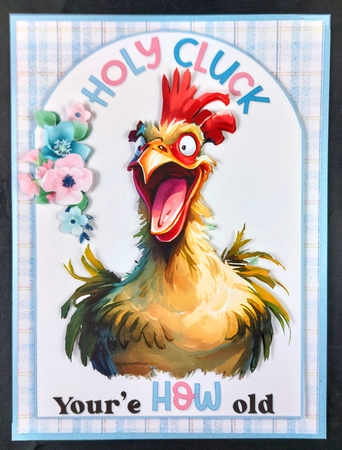 Holy cow & Holy cluck birthday choice of two mini kit by Linda Short