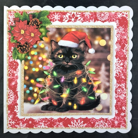 Oh What A Tangle, Christmas Kitty Lights - Mini Kit by Linda Short